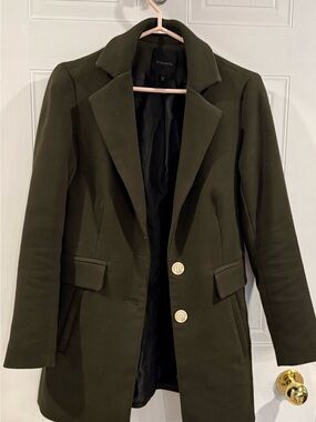 Dynamite Olive Green Tailored Blazer Jacket